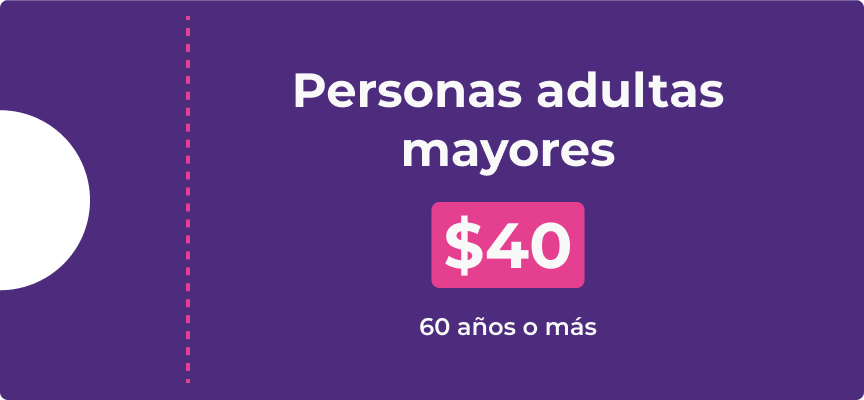 Personas adultas mayores - $40